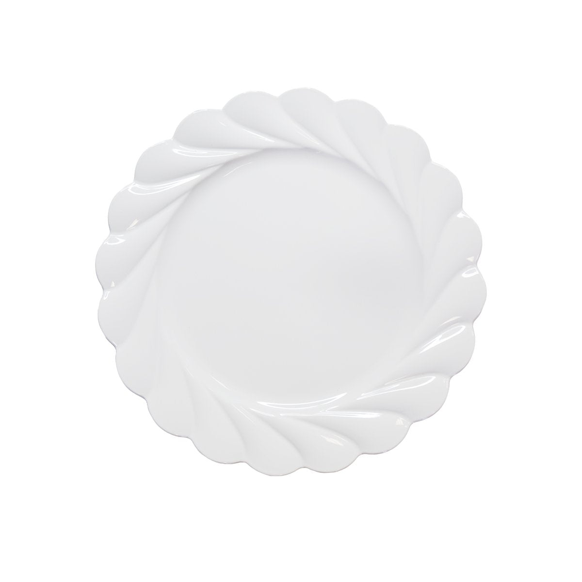 Plaatservingsbord 33x33x2 cm crème plastic