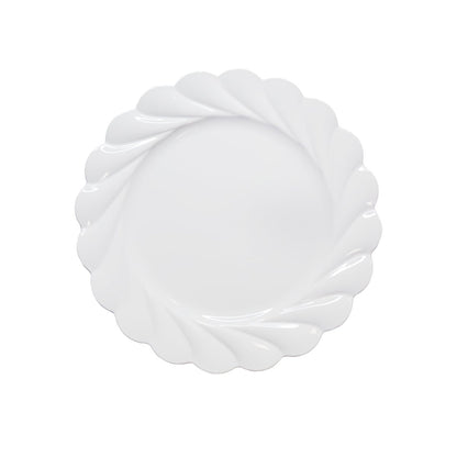 Plaatservingsbord 33x33x2 cm crème plastic