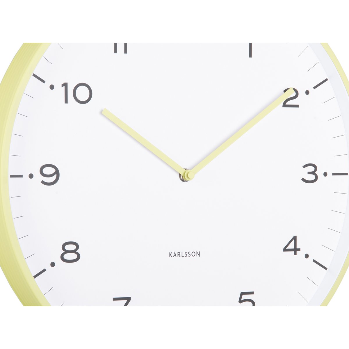 Wandklok 40 cm ijzer groen