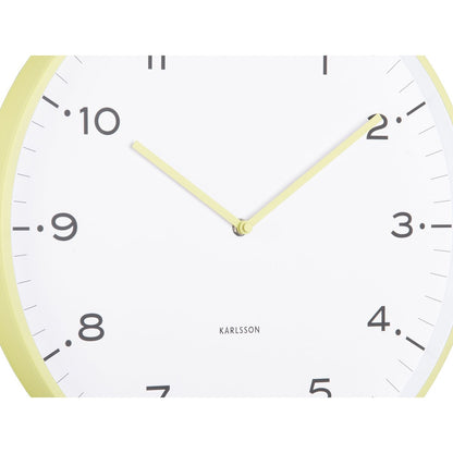 Wandklok 40 cm ijzer groen