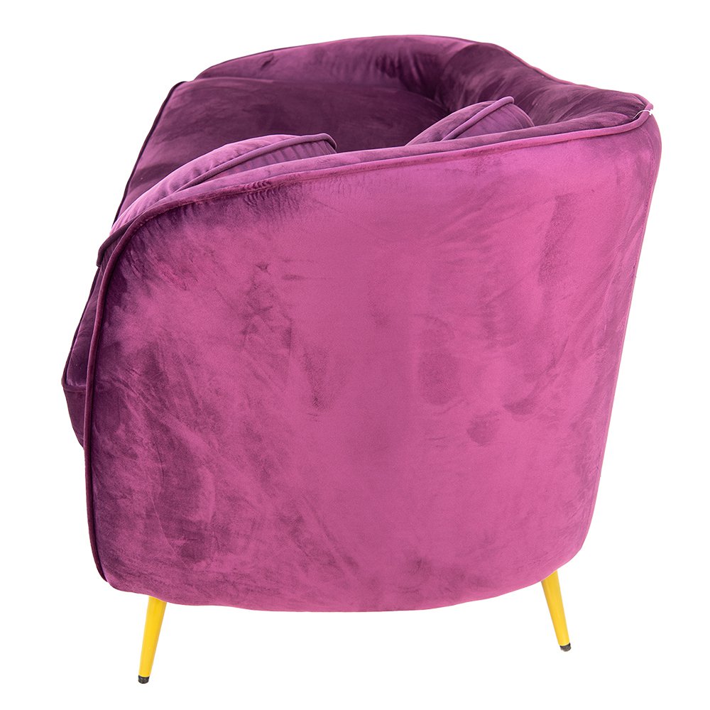 Chaise longue 154x73x82 cm paars fluweel