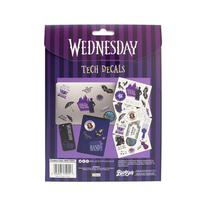 Tech-stickerset Woensdag Addams Family