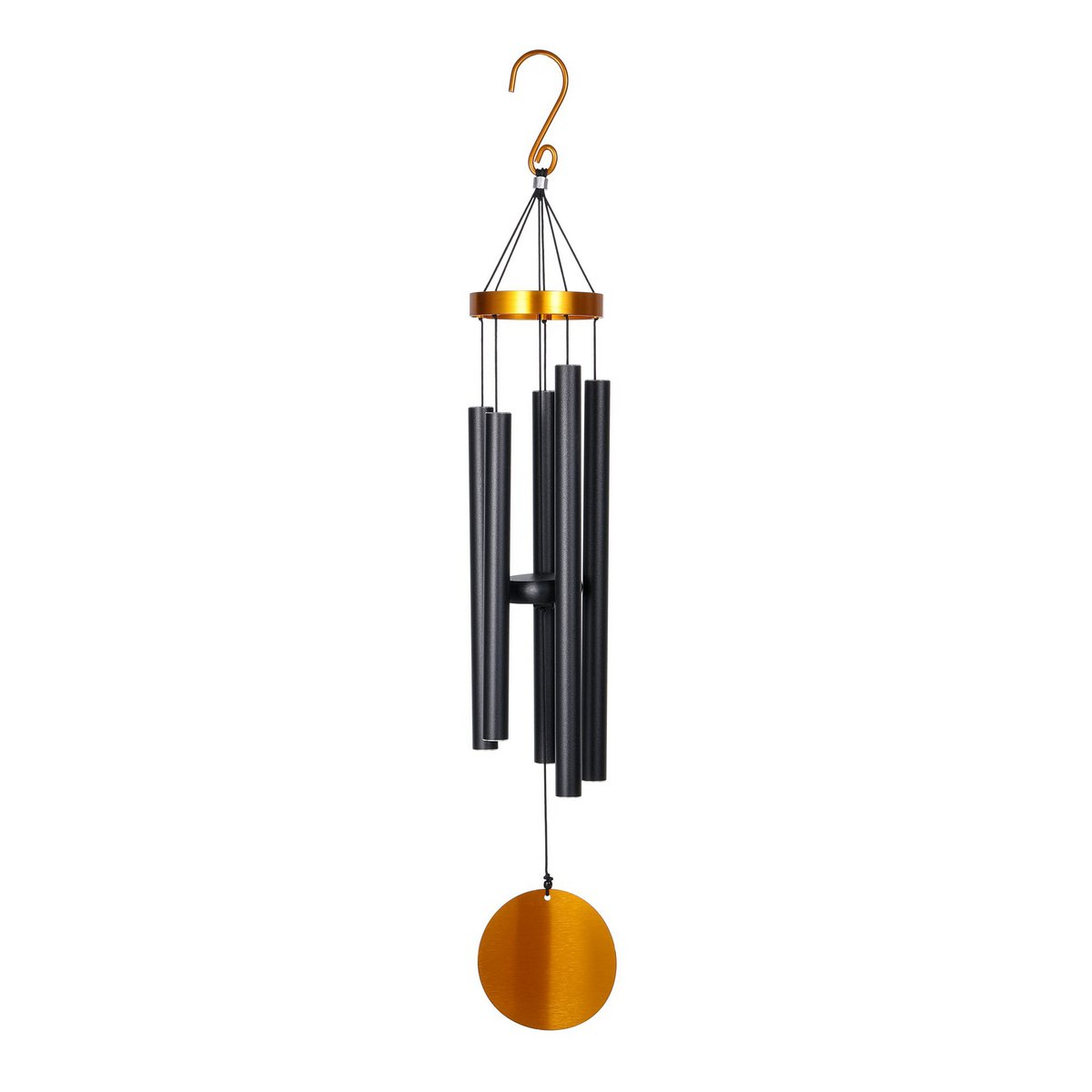 Wind Chime Natures Melody Aureole MJT36GD Black Gold 99cm