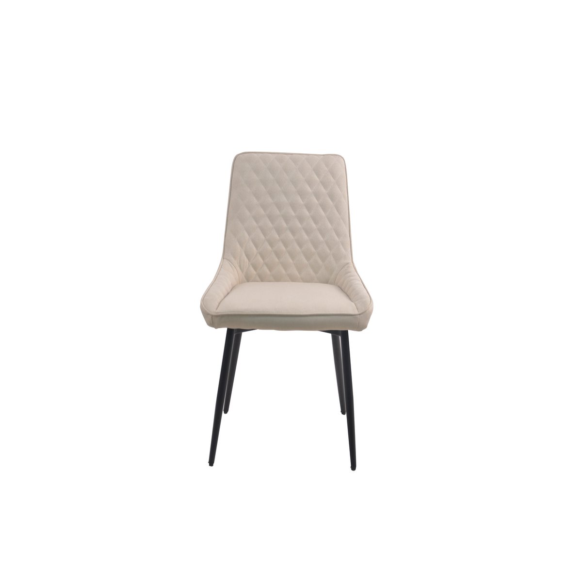 Eetkamerstoel Set van 2 Met Hoogwaardige Stof en Rugleuning