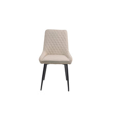 Eetkamerstoel Set van 2 Met Hoogwaardige Stof en Rugleuning