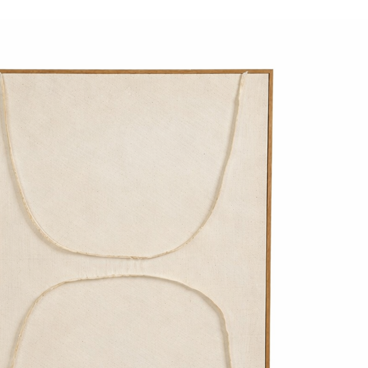 Wanddecoratie 70x50x3.5 cm polyester beige