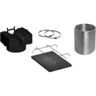 Afzuigkap recyclageset zwart zilver