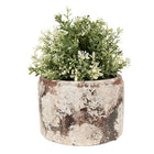 Bloempot Ø 18x11 cm terracotta beige groen