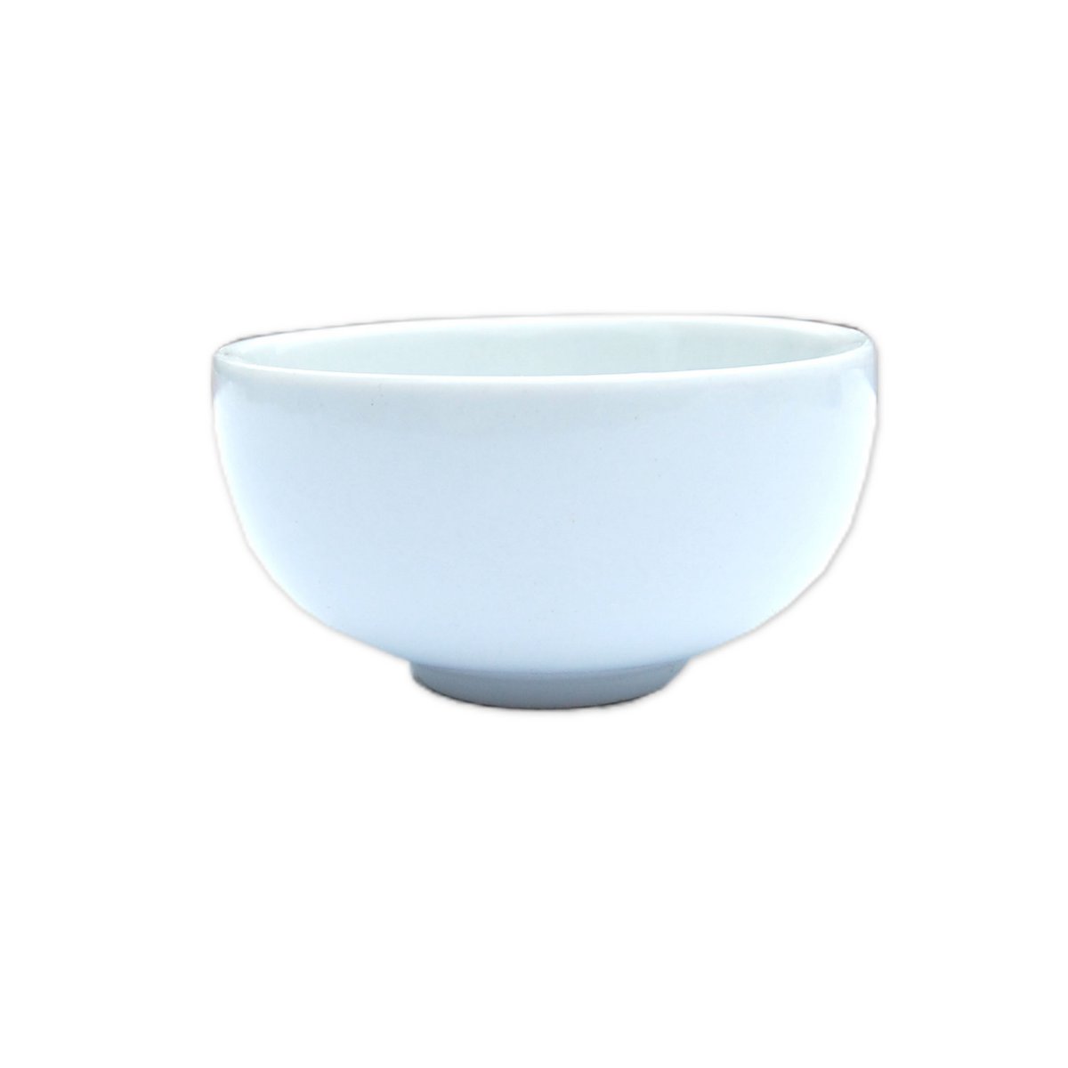 Scheerpot porselein rond ø 8,5 cm wit