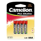 Batterijen AAA alkaline 4 stuks Camelion