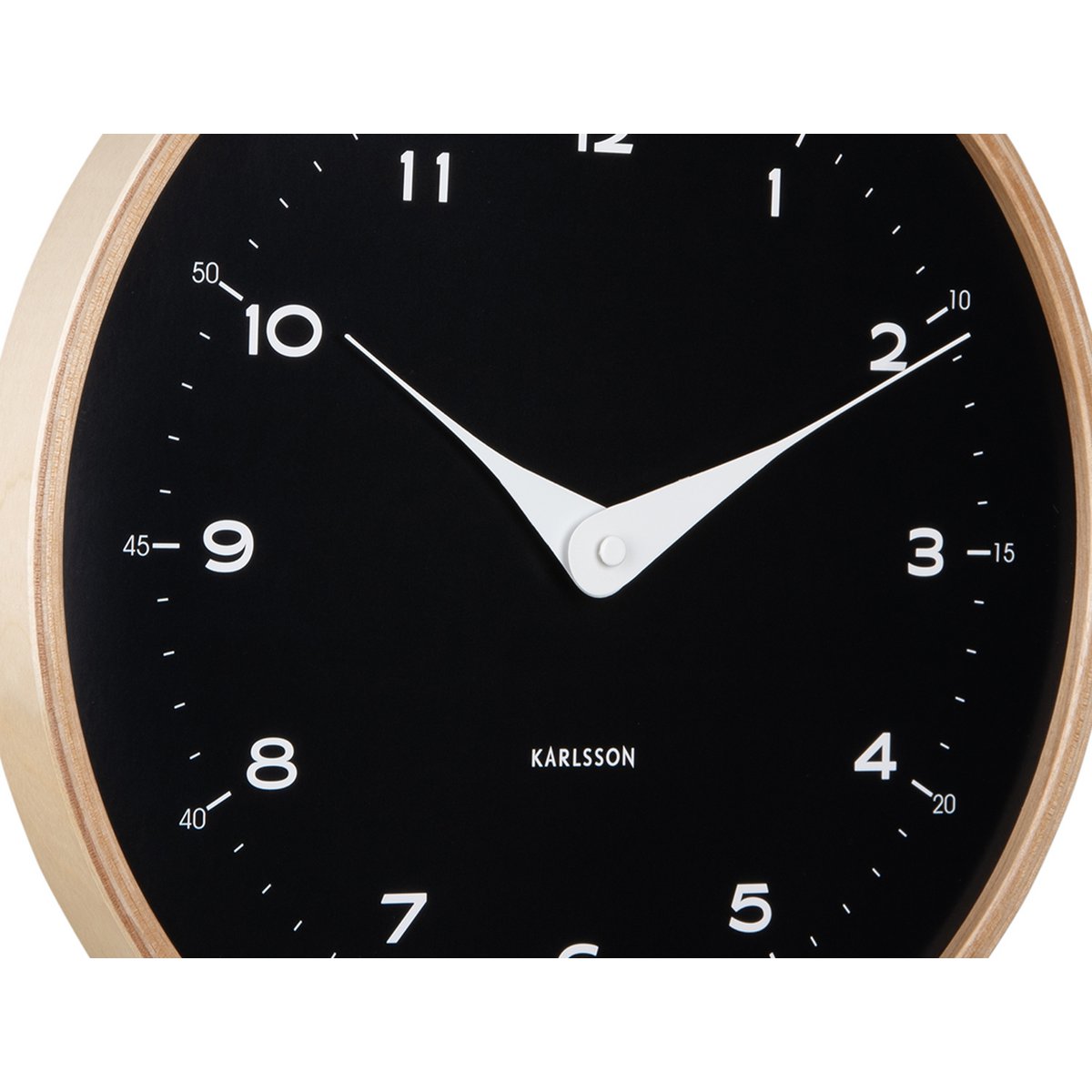 Wandklok Karlsson Osado Dome 30 cm zwart