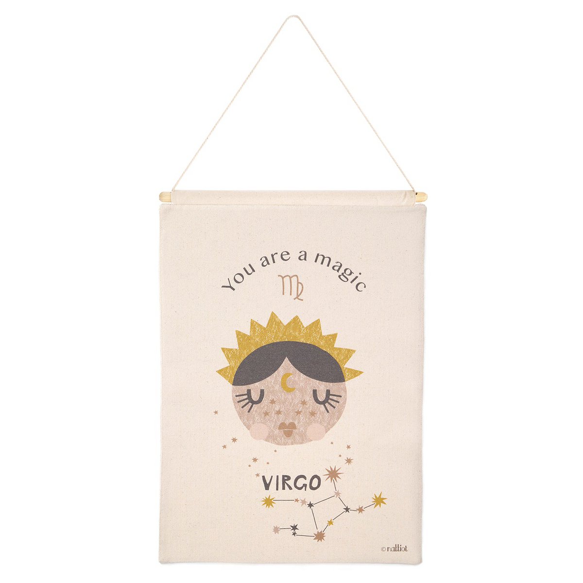 LITTLE VIRGIN children's wall art Virgo zodiac sign