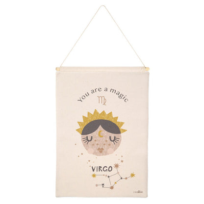 LITTLE VIRGIN children's wall art Virgo zodiac sign