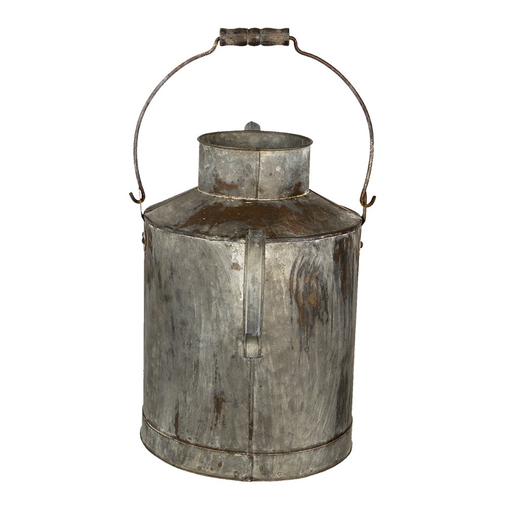 Decoratie gieter 48x29x52 cm grijs metaal