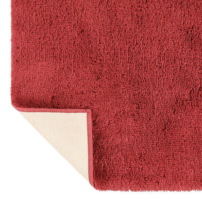 Badmat 70x110 cm bakstenen rood katoen antislip
