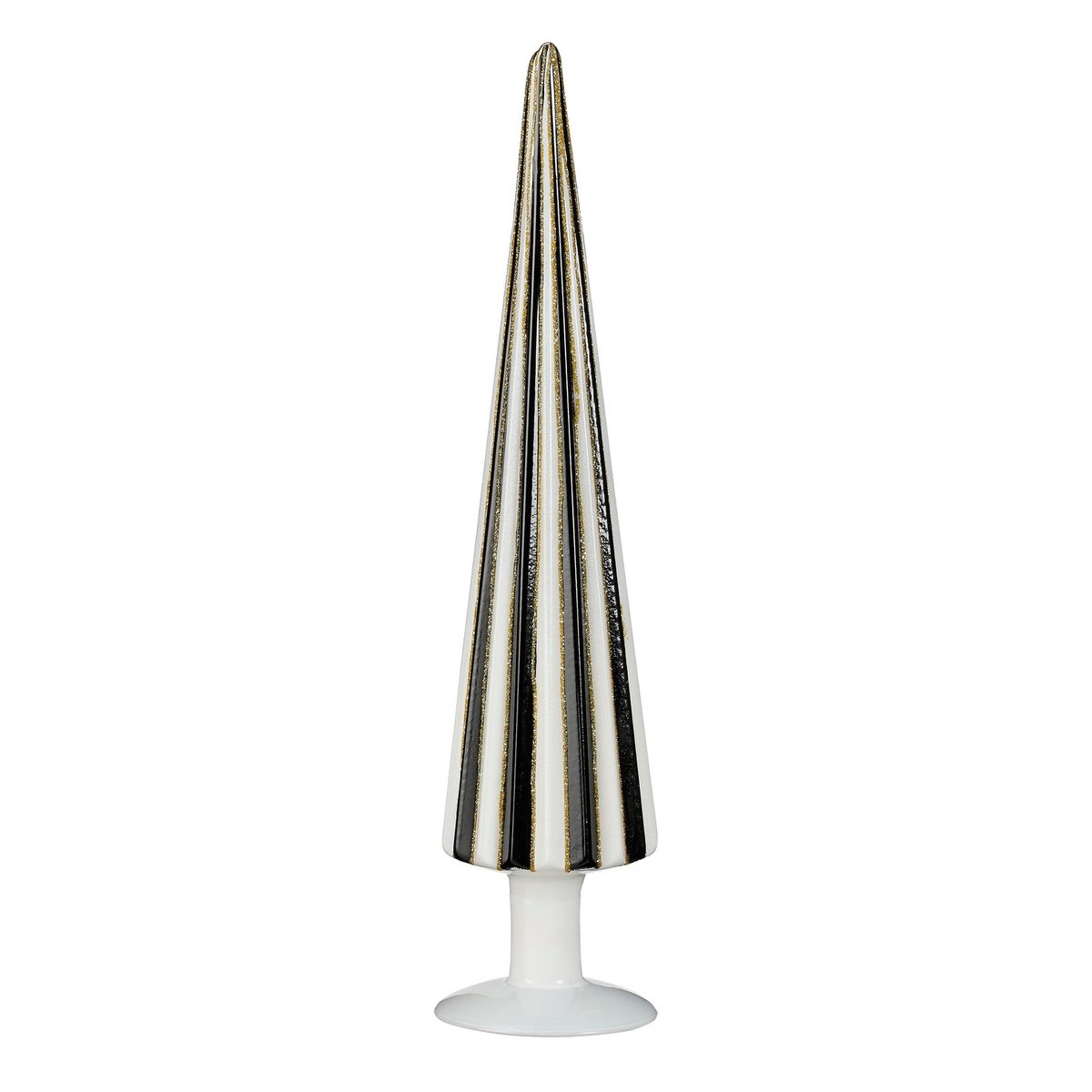 Kerstboom decoratief 39,5 cm glas wit