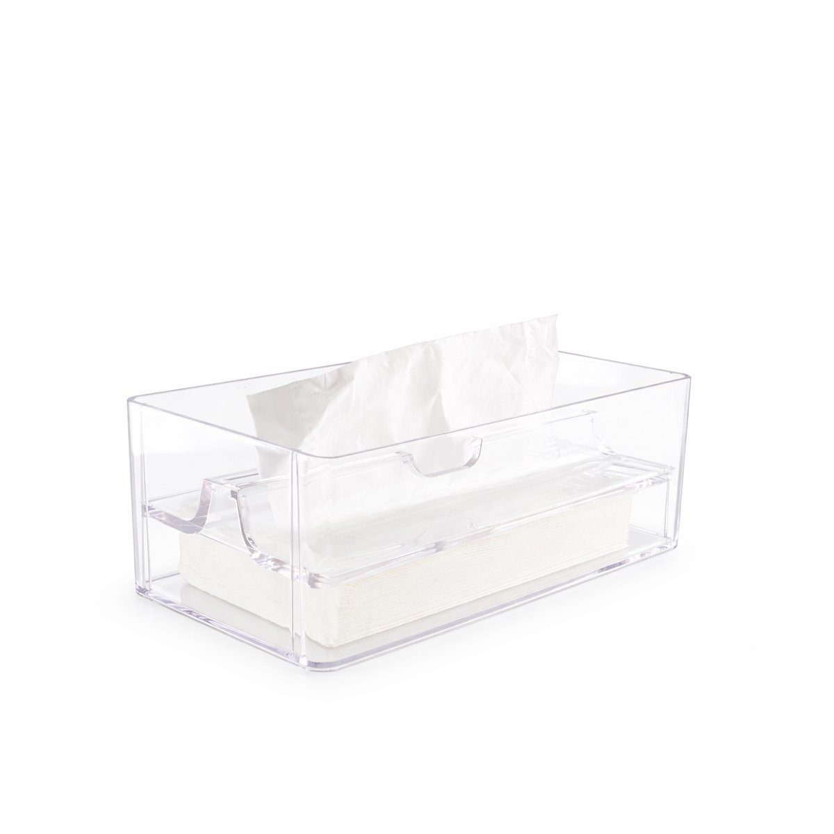Acrylic tissue box