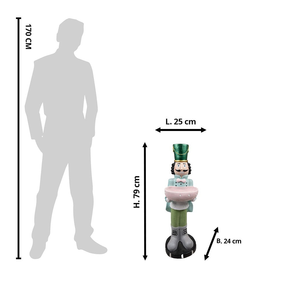 Decorative nutcracker 25x24x79 cm