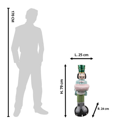 Decorative nutcracker 25x24x79 cm