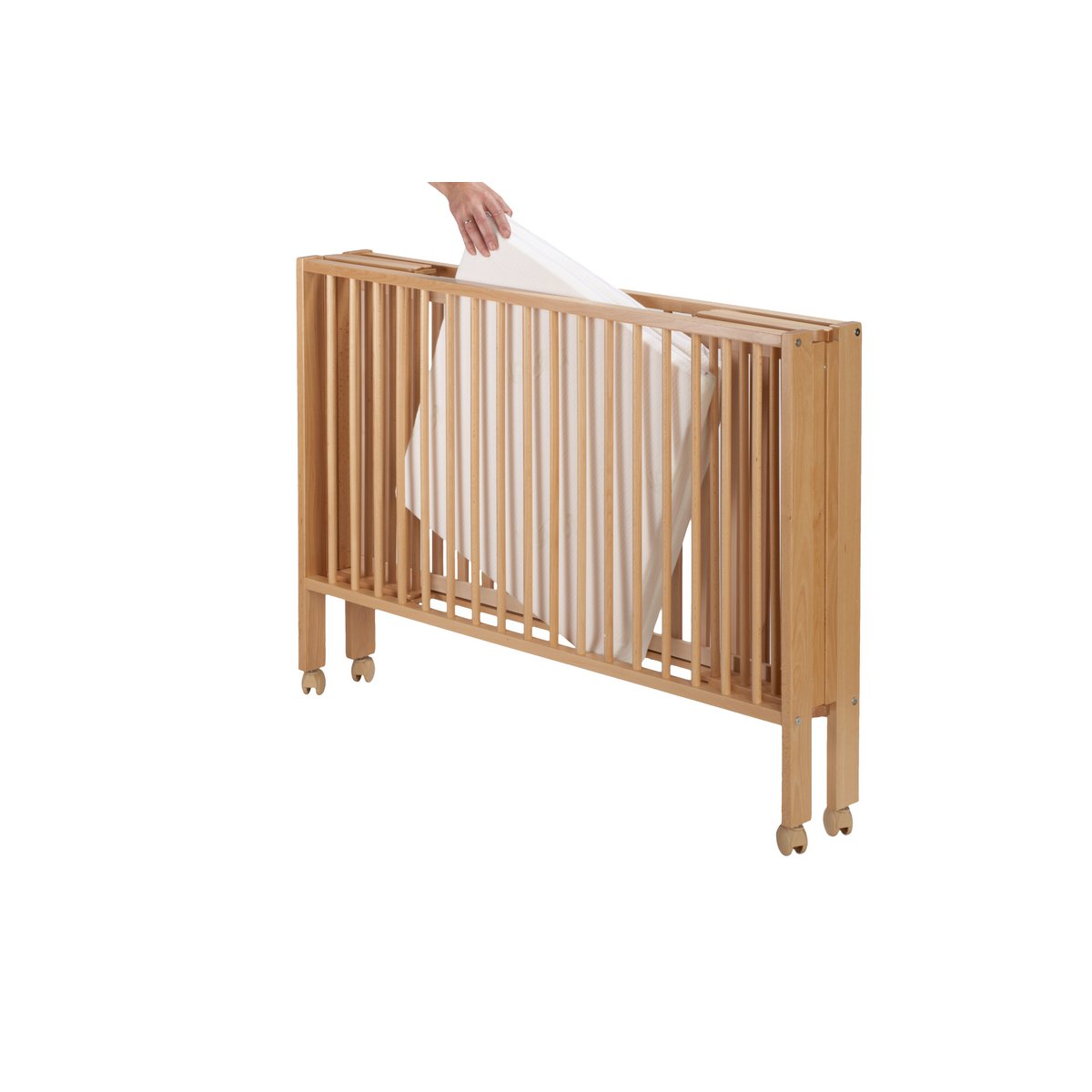 tiSsi reisbed opklapbed 120x60 cm beukenhout