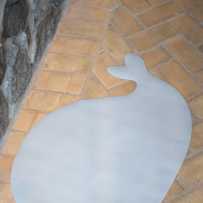 Vloermat walvis parelblauw