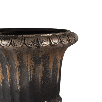 Bloempot Ø 49x72 cm bruin zwart magnesium
