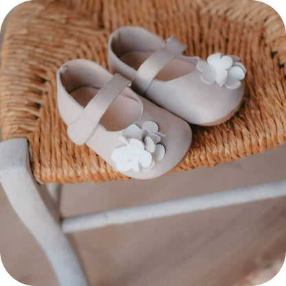Babyschoenen lamsleer klittenband barefoot