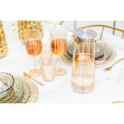 Waterglazen set van 6 verguld