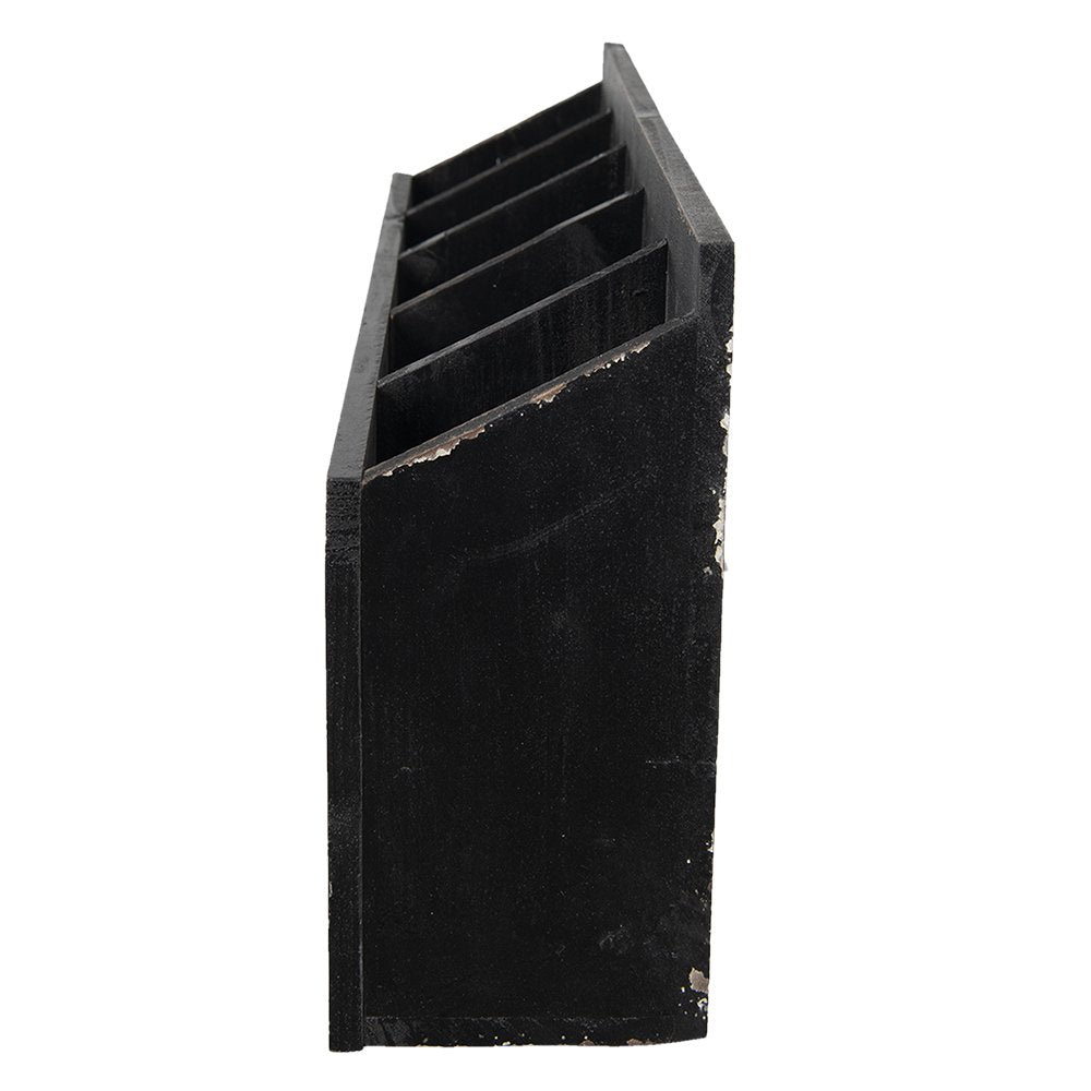 Wandrek 60x13x28 cm zwart hout
