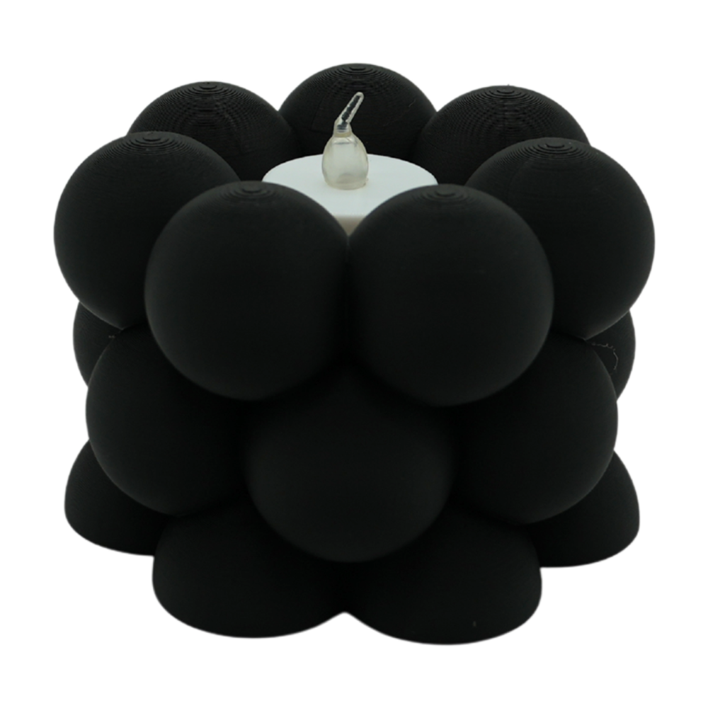 Waxinelichthouder Bubble 12x12x8 cm PLA