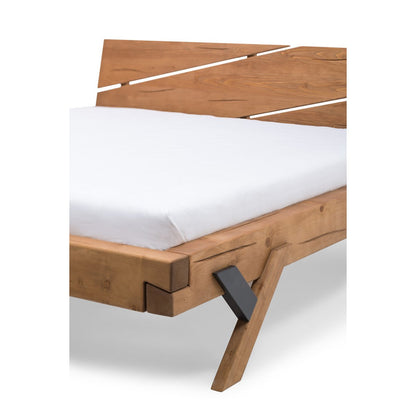 Balkenbed massief vurenhout 140x200 cm
