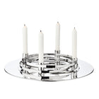 Adventskrans La Avia Ø 40 cm zilver roestvrij staal