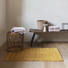 Badmat 60x100 cm katoen oker