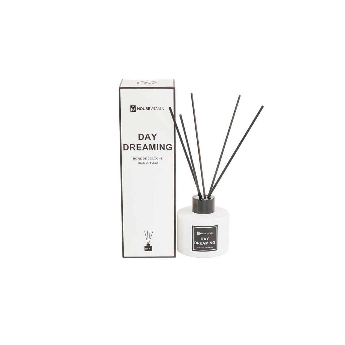 Rietverspreider 100 ml bloemengeur glas