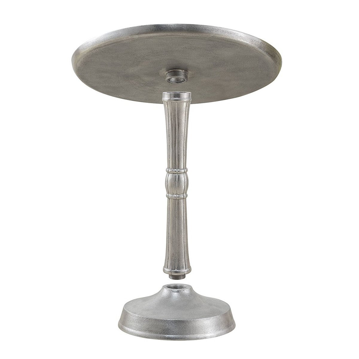 Bijzettafel Metaal Rond Aluminium Met Middenvoet Goud 44x53