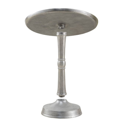 Bijzettafel Metaal Rond Aluminium Met Middenvoet Goud 44x53