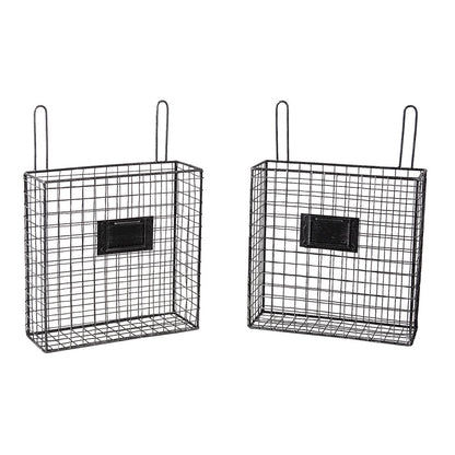 Wandrek 56x12x65 cm metaal zwart