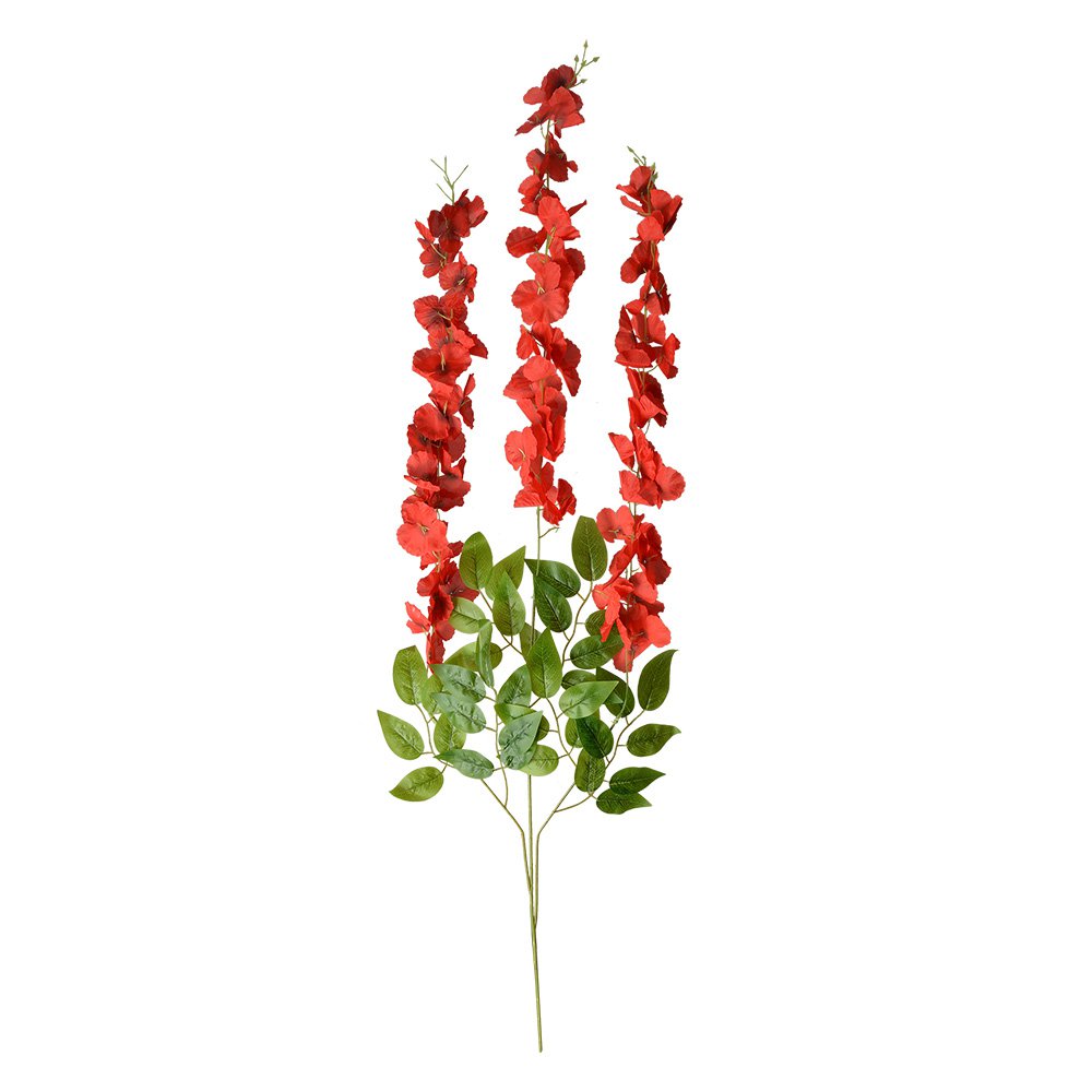 Kunstbloemen set 12 stuks 110 cm rood