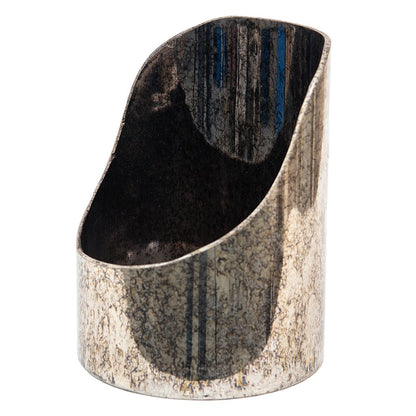 Theelichthouder Ø 15x20 cm zilver glas