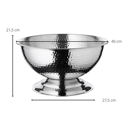 Champagnekommen set 2 stuks Ø 40 cm roestvrij staal