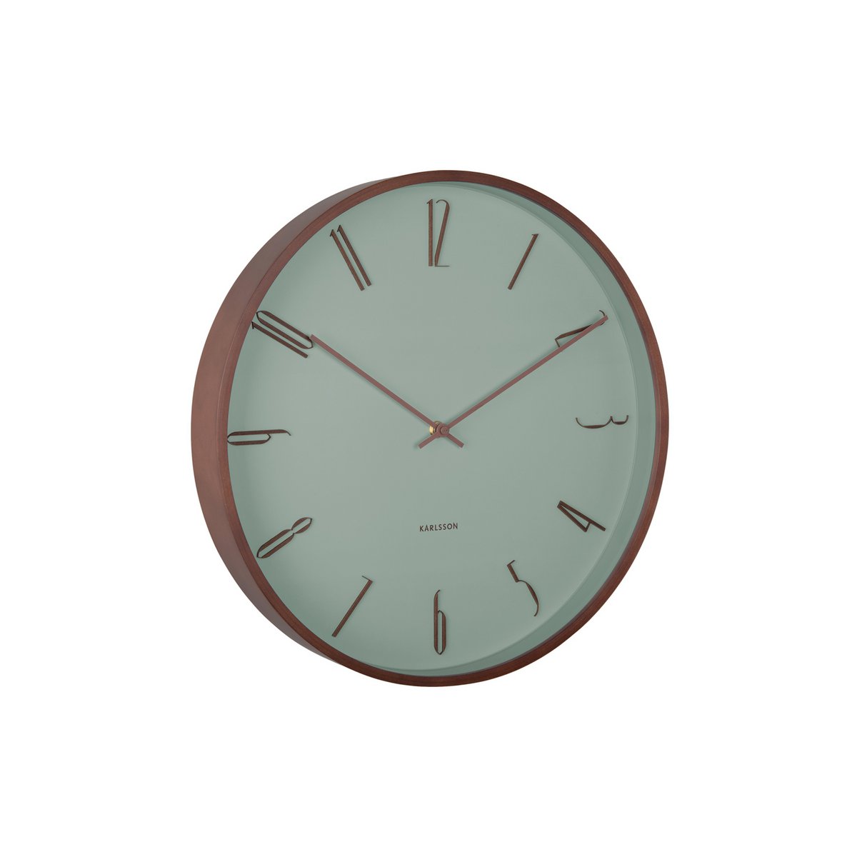 Wandklok Scandia donkerhout 30 cm