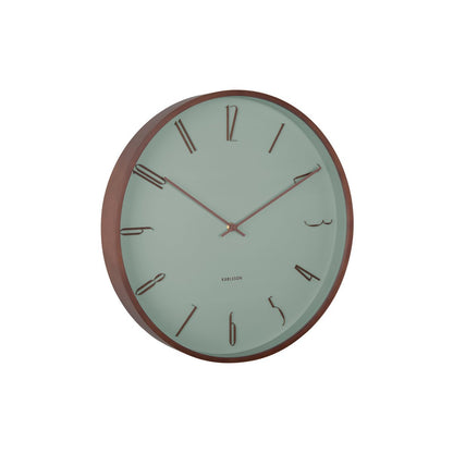 Wandklok Scandia donkerhout 30 cm