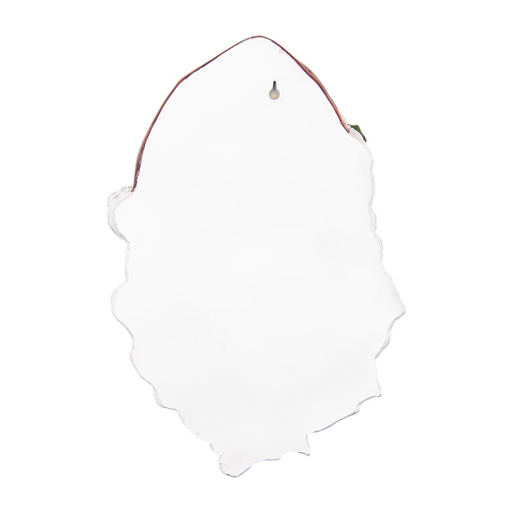 Wanddecoratie Kerstman 32x9x45 cm wit rood