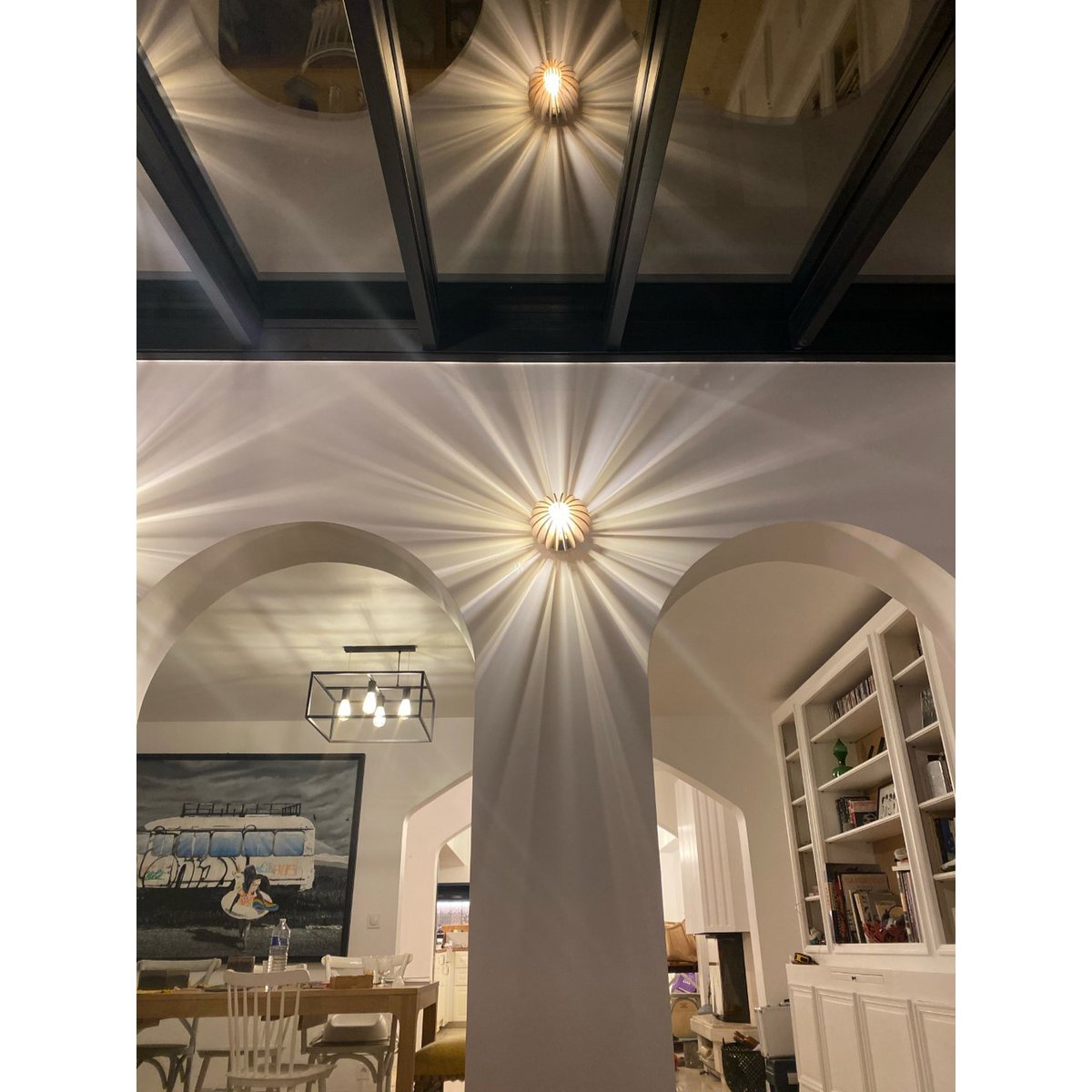 Wandlamp Ball 20 cm MDF