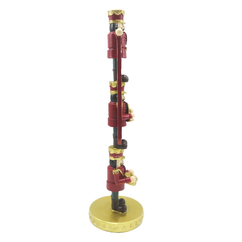 Notenkraker decoratie 30 cm rood goud