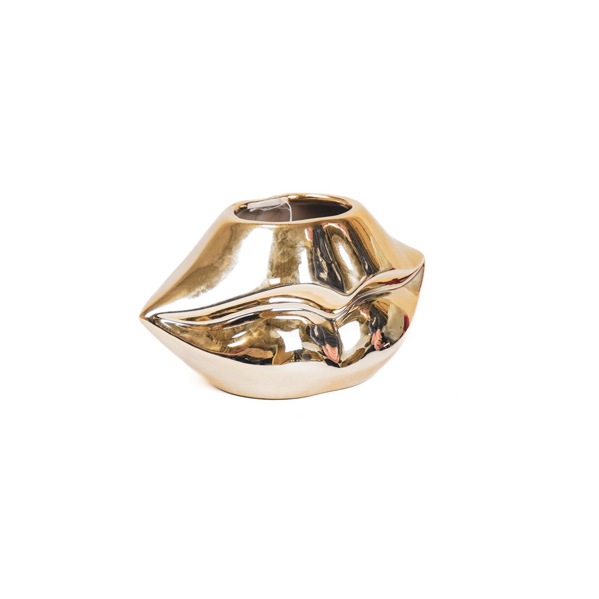 Vaas keramiek goud 21x19x11 cm