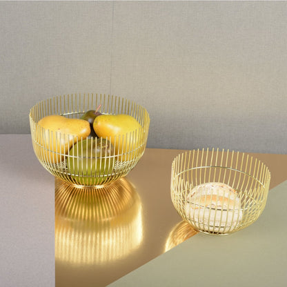Gouden broodmand groot model 20x20x12cm