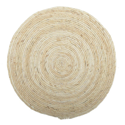 Placemat touw 33x33x2 cm beige
