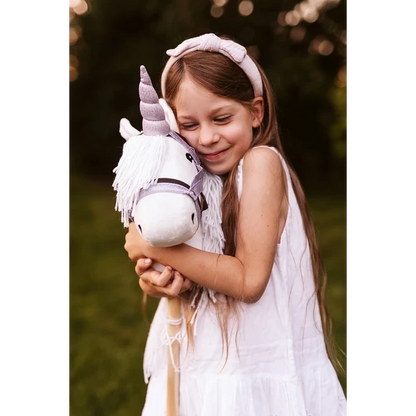 Unicorn hoorn en halter roze glitter
