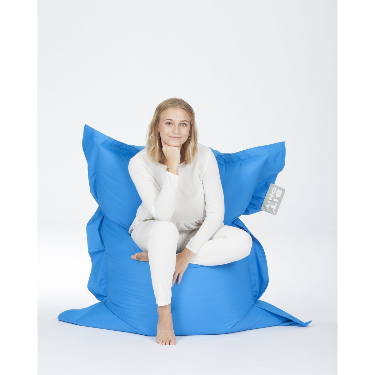 Zinkas Turquoise Beanbag Multifunctional For Guest Bed